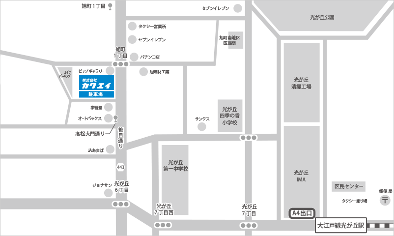 会社案内図/東京都練馬区高松6-36-12の地図