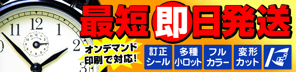 最短即日発送　オンデマンド